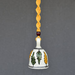 Gathari Macrame Ceramic Home decor bells for home and office (Single)