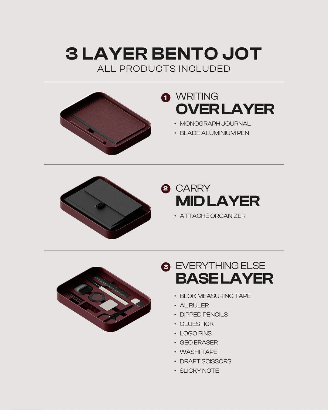 BENTO JOT 3 LAYER