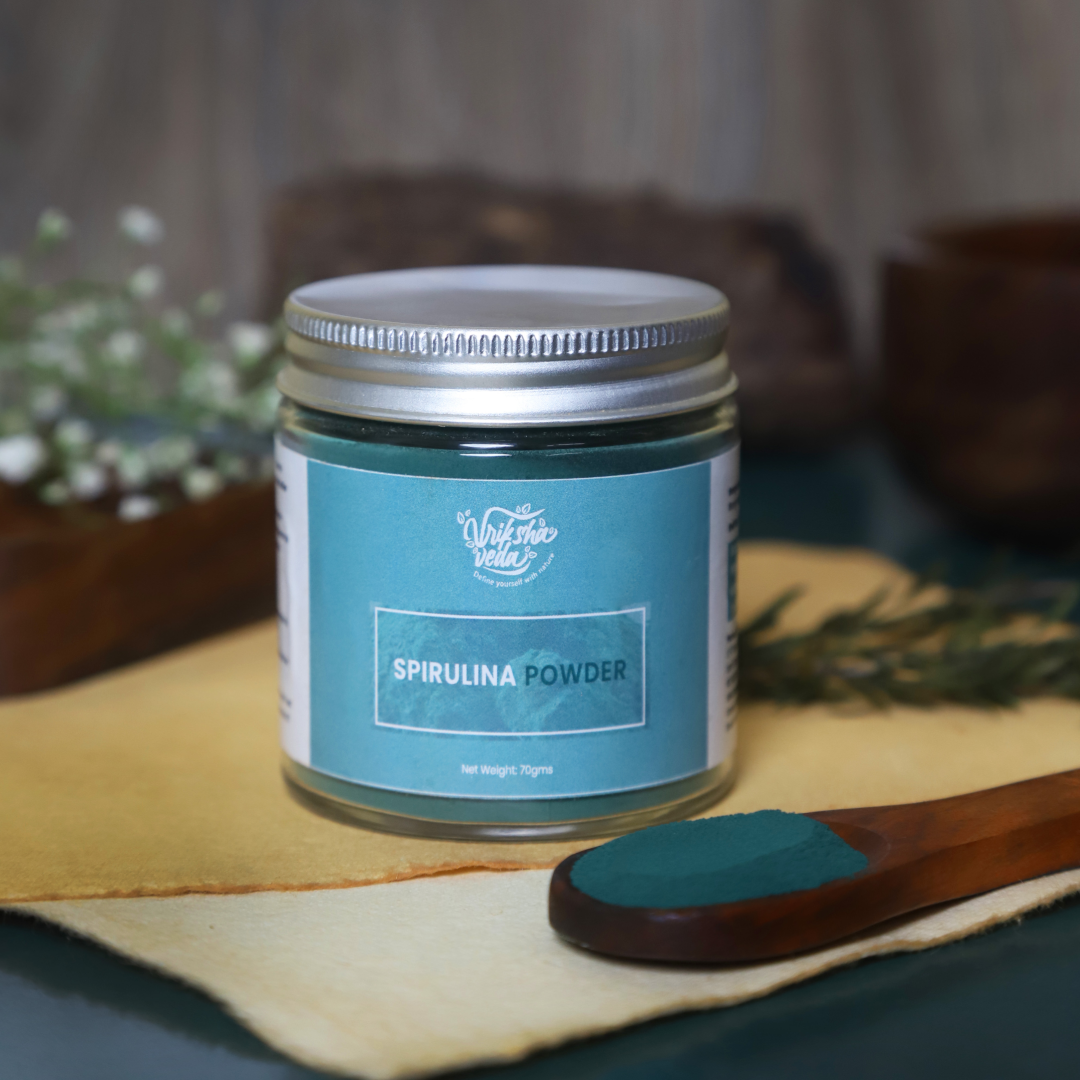 Vriksha Veda Spirulina Powder | Skin care | 70 gm