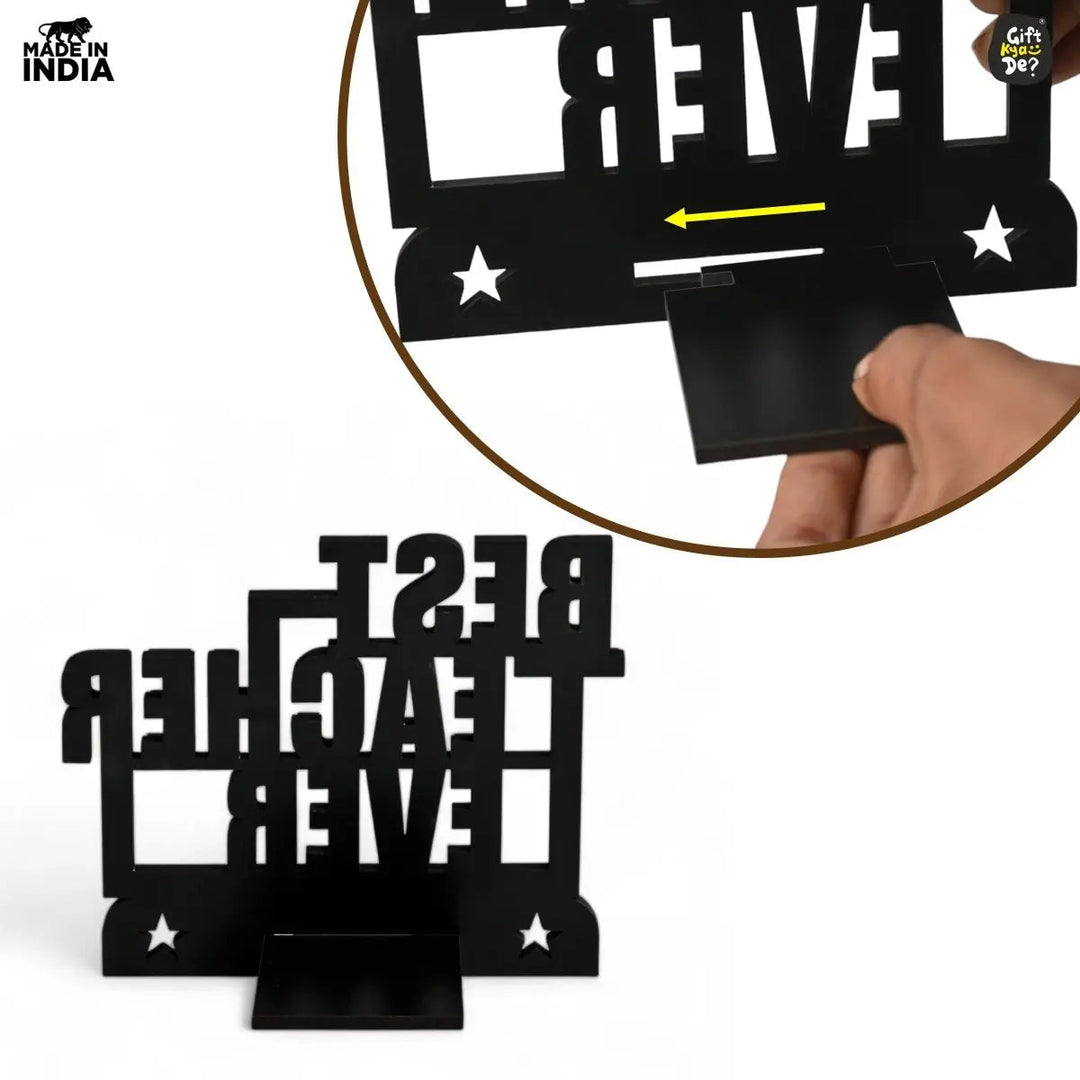 Gift Kya De Teacher Day Wooden Decorative Table Top  | Unique Teacher&