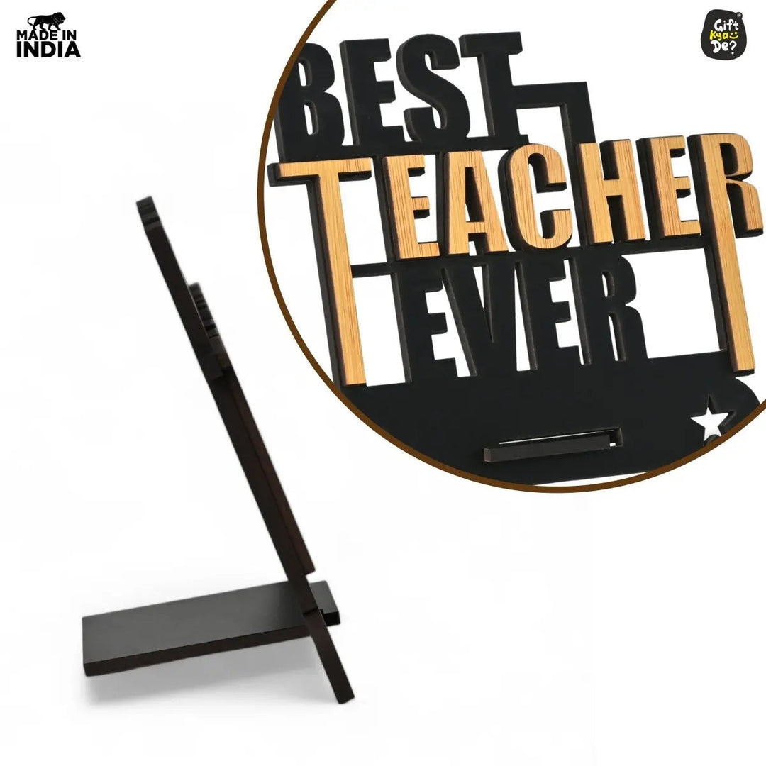 Gift Kya De Teacher Day Wooden Decorative Table Top  | Unique Teacher&
