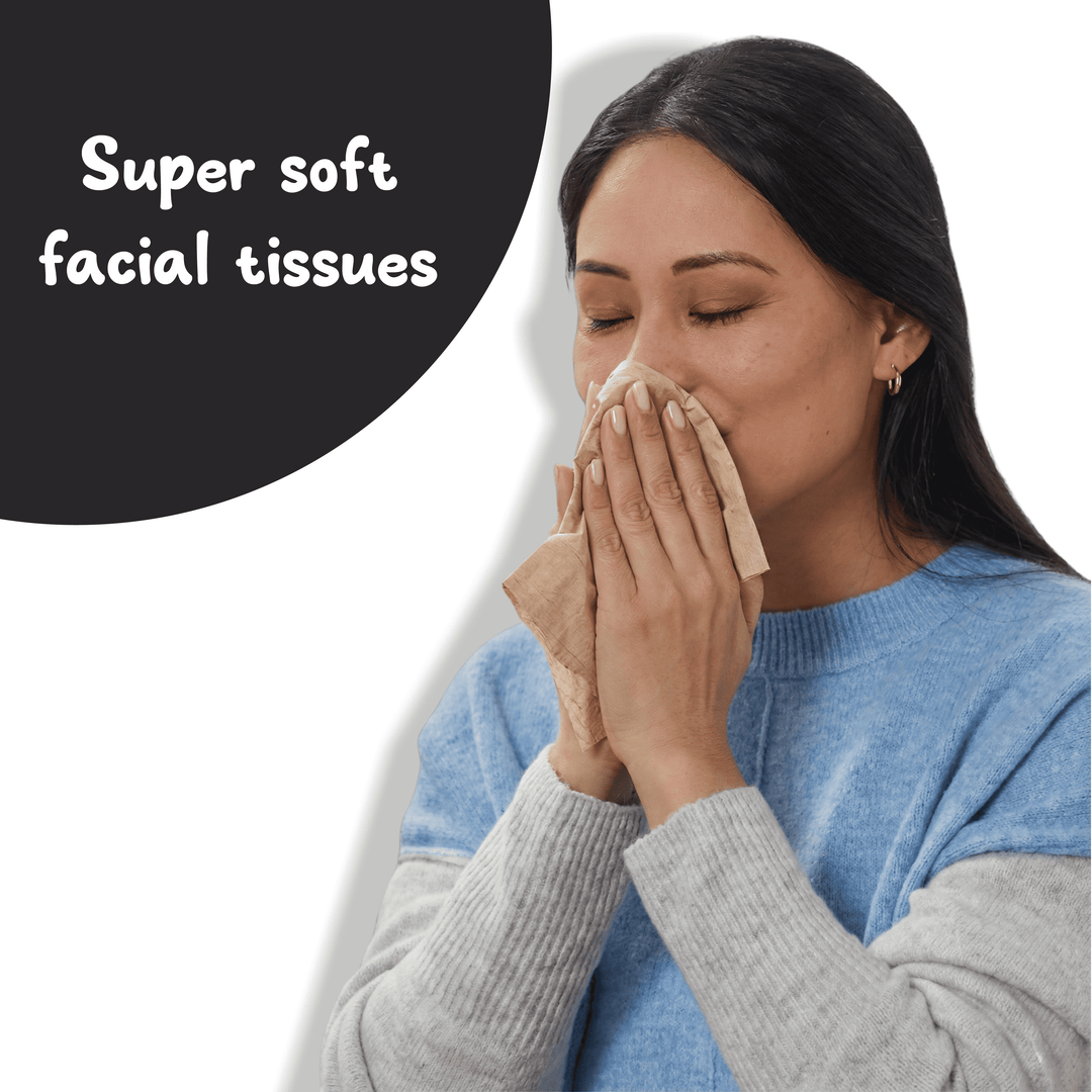 Bamboo Facial Tissues Black (2 Ply | 100 Pulls) (Pack of 4)