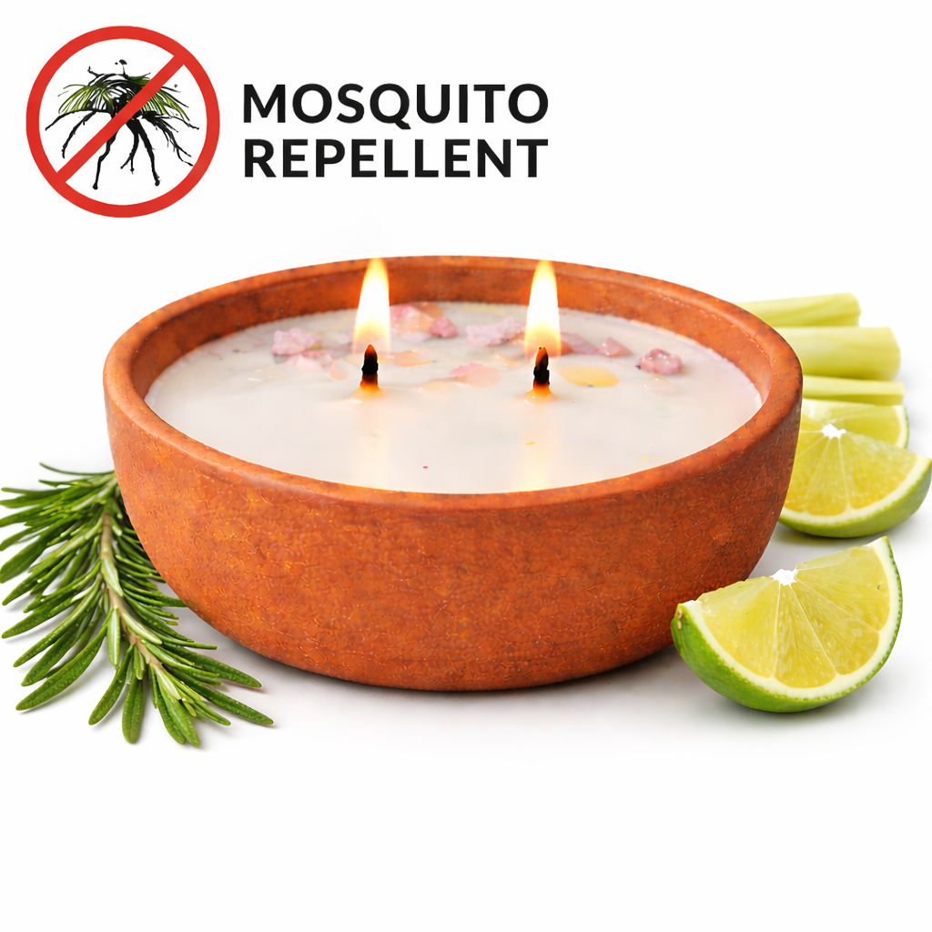 Vrindavani - Citronella & Basil Mosquito Repellent Candle