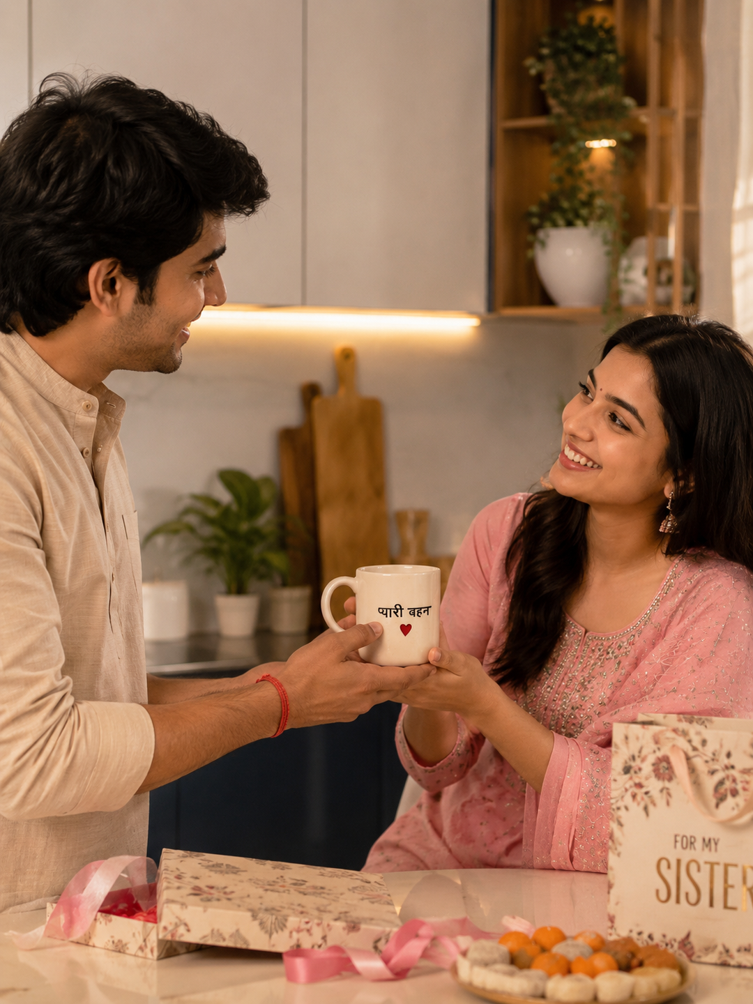 Pyari Behna Ceramic Mug | Cute Coffee Mug for Sister