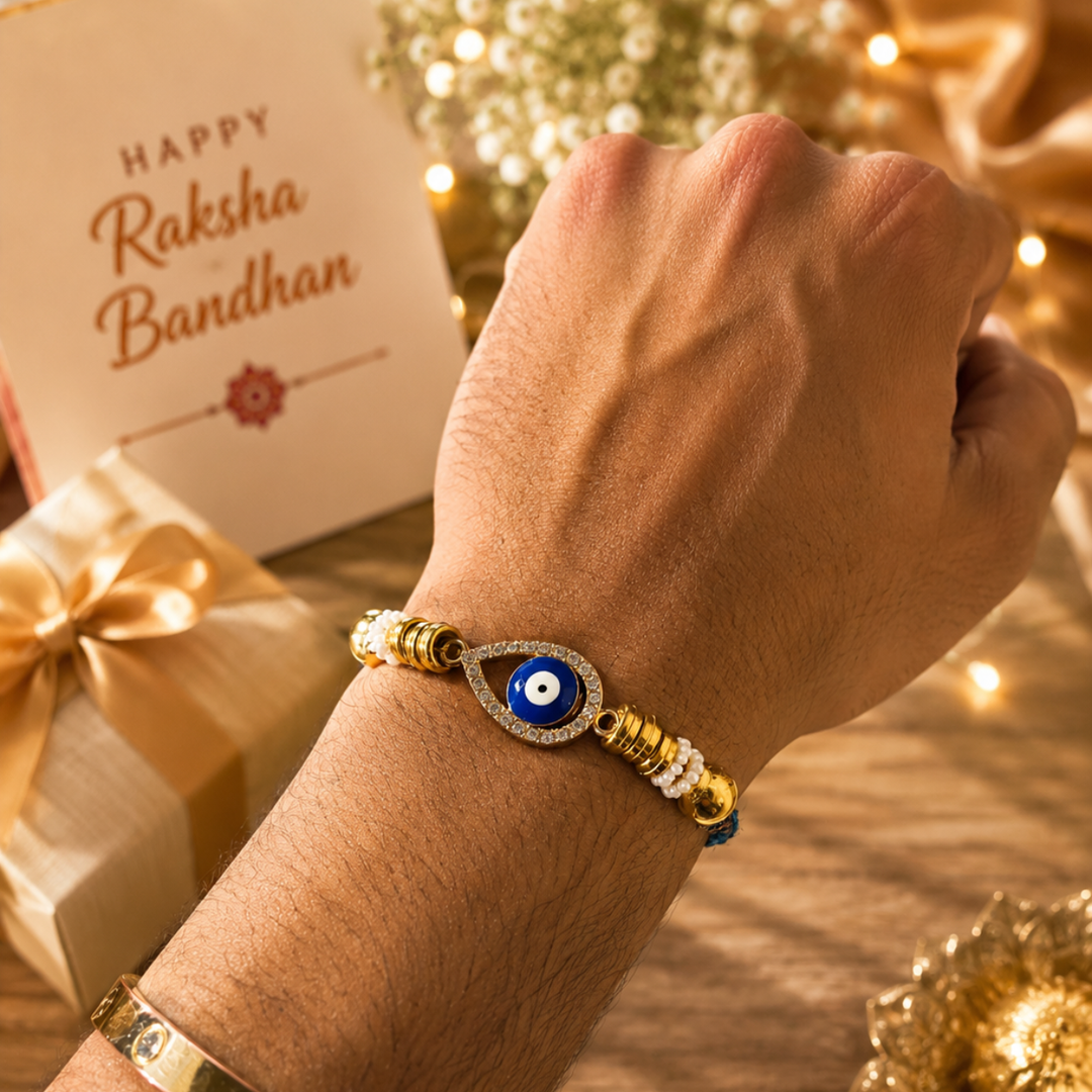 Perfect Jodi Rakhi Gift Hamper | Premium Bhai Bhabhi Rakhi Gift Set with Ceramic Tumbler