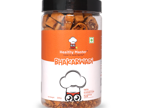 HEALTHY MASTER Baked Bhakarwadi, (250 gm) | Jain Friendly | Indian Snack