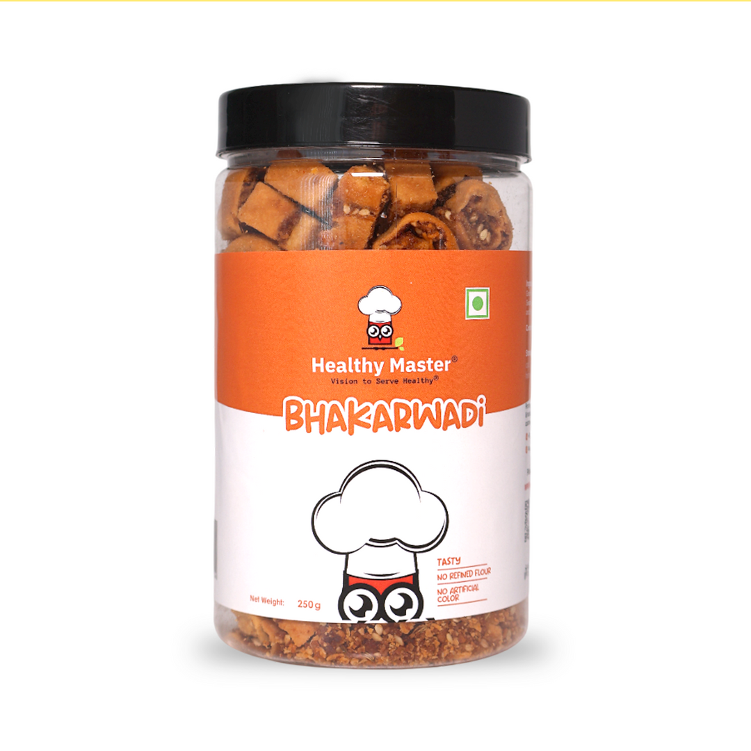 HEALTHY MASTER Baked Bhakarwadi, (250 gm) | Jain Friendly | Indian Snack