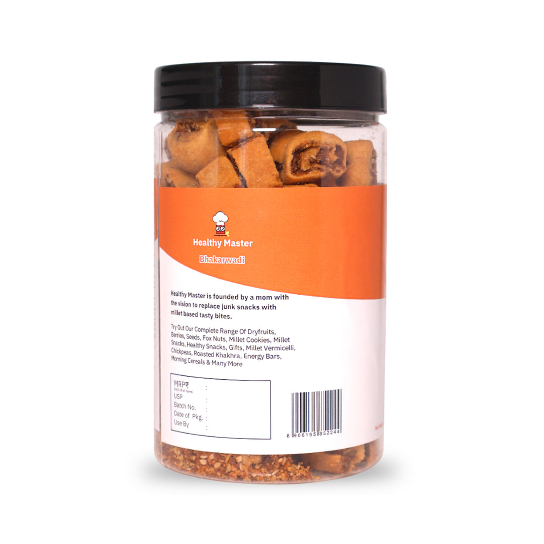 HEALTHY MASTER Baked Bhakarwadi, (250 gm) | Jain Friendly | Indian Snack