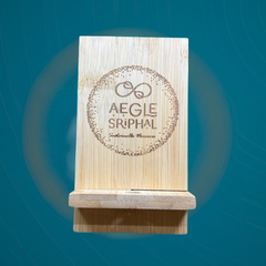 Bamboo Mobile Holder with Charging point