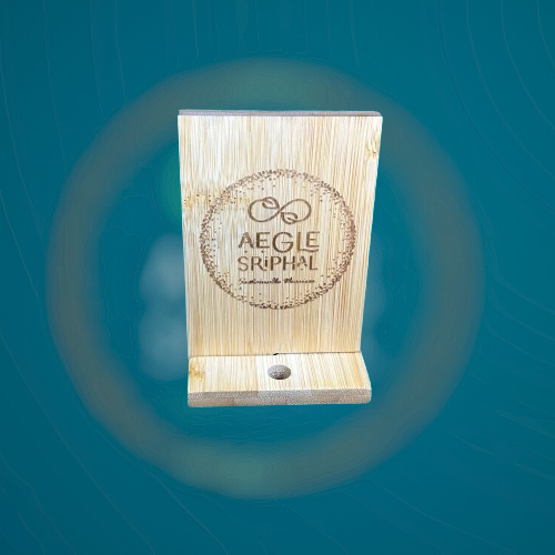 Bamboo Mobile Holder with Charging point