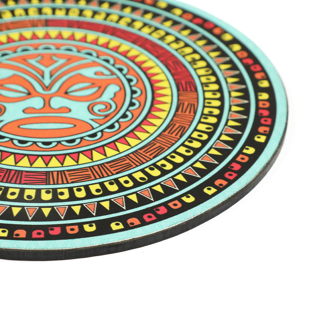 BambaiSe HARI KOA - Maori Mandala Big Coaster (set of 4)
