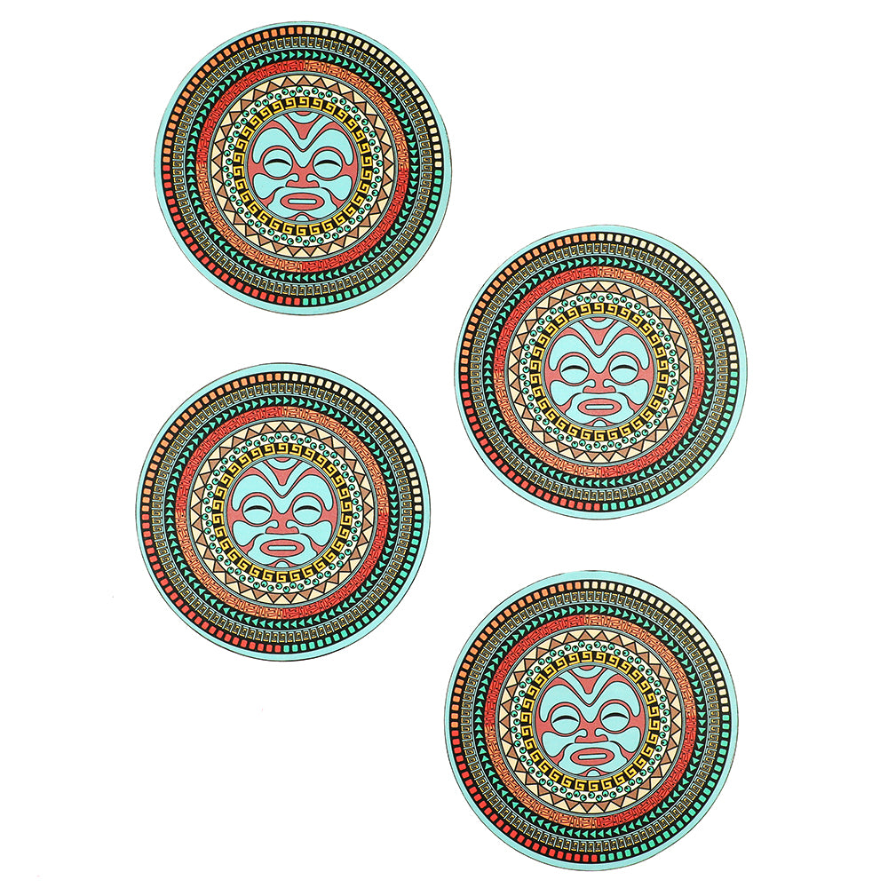 BambaiSe HARI KOA - Maori Mandala Big Coaster (set of 4)