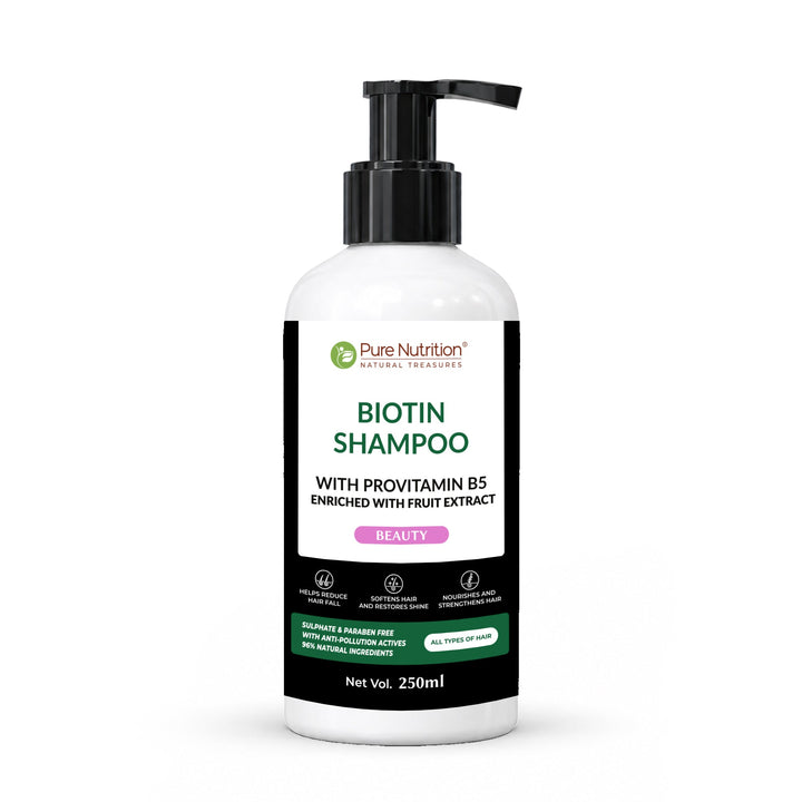 Biotin Shampoo with Provitamin B5  Strengthens Hair & Promotes Growth | 250ml