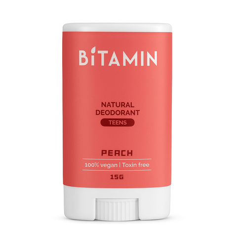 Bitamin Peach Teens Natural Deodorant - 15 g