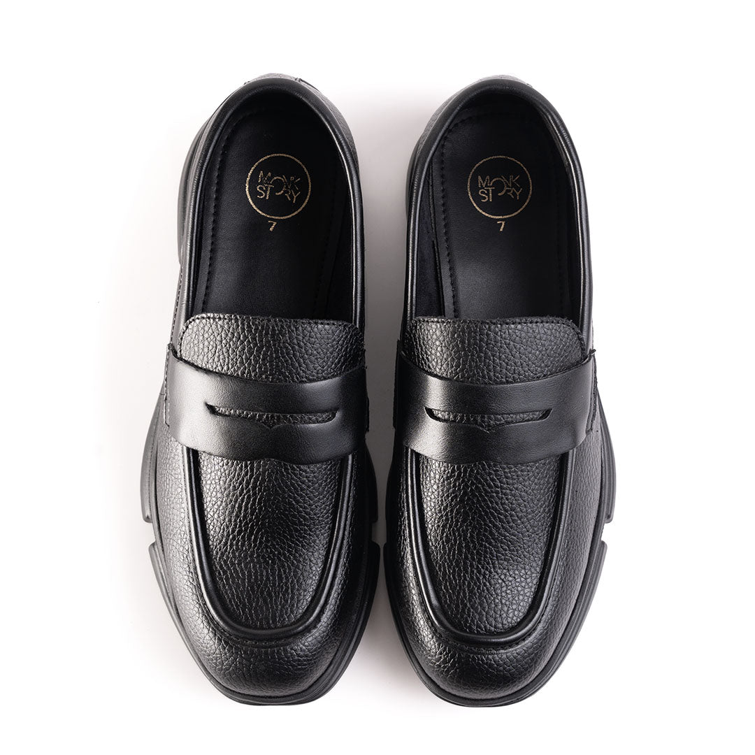 Monkstory Gravity Lift Ultra-Comfort Slip-On Sneakers - Black