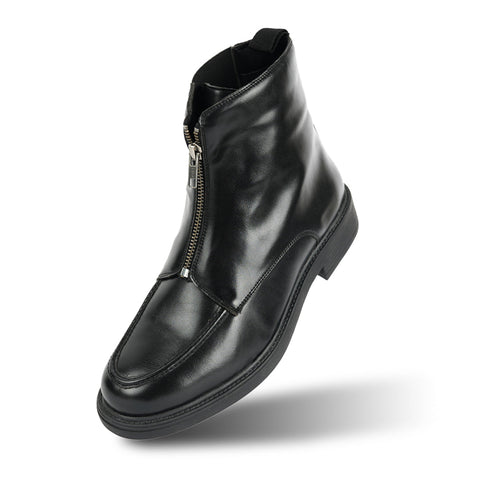 Monkstory Cosmopolitan Zip-Up Boots  - Black