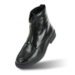 Monkstory Cosmopolitan Zip-Up Boots  - Black