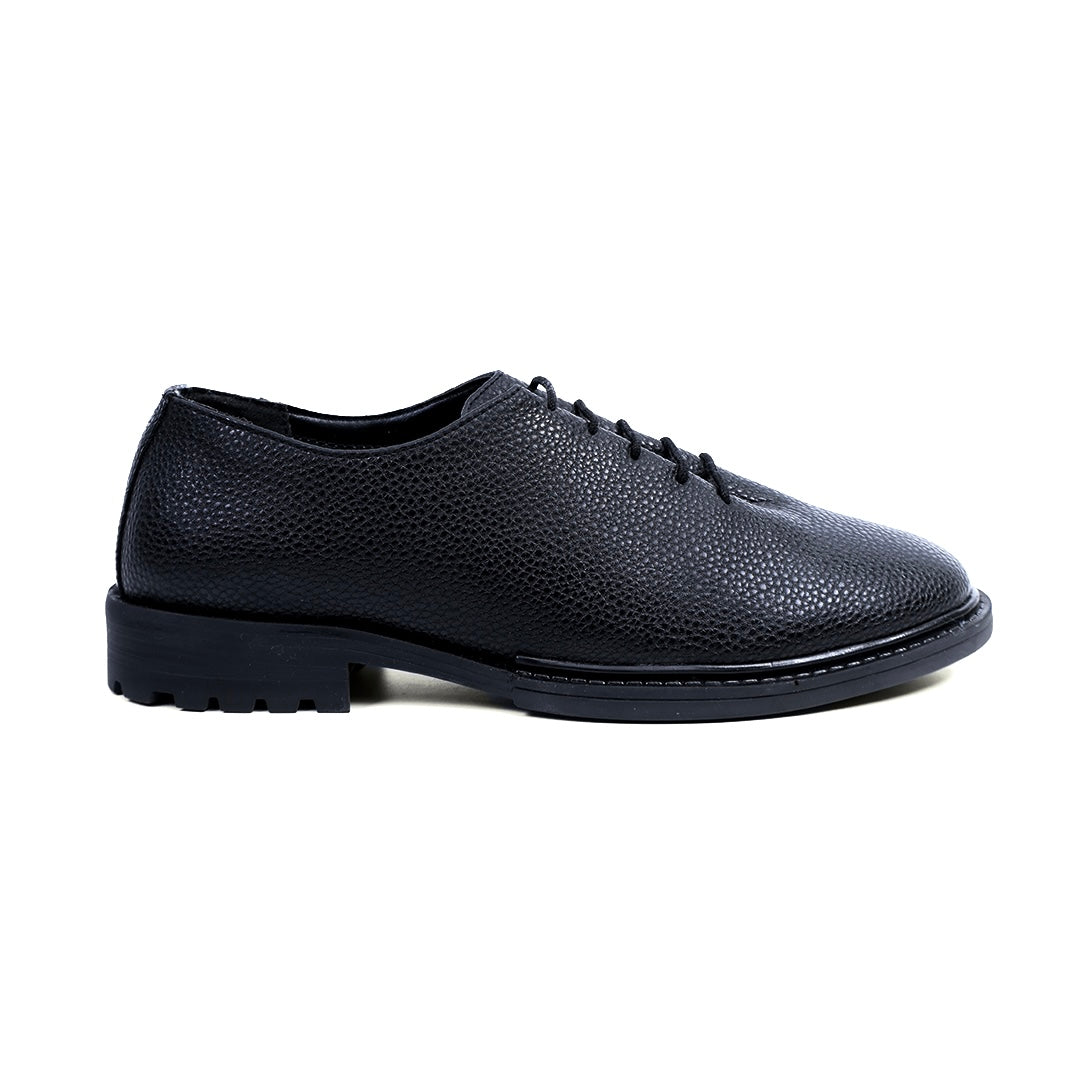 Monkstory Atelier 1960 Pebble Grain Hybrid Slip-Ons – Midnight Black