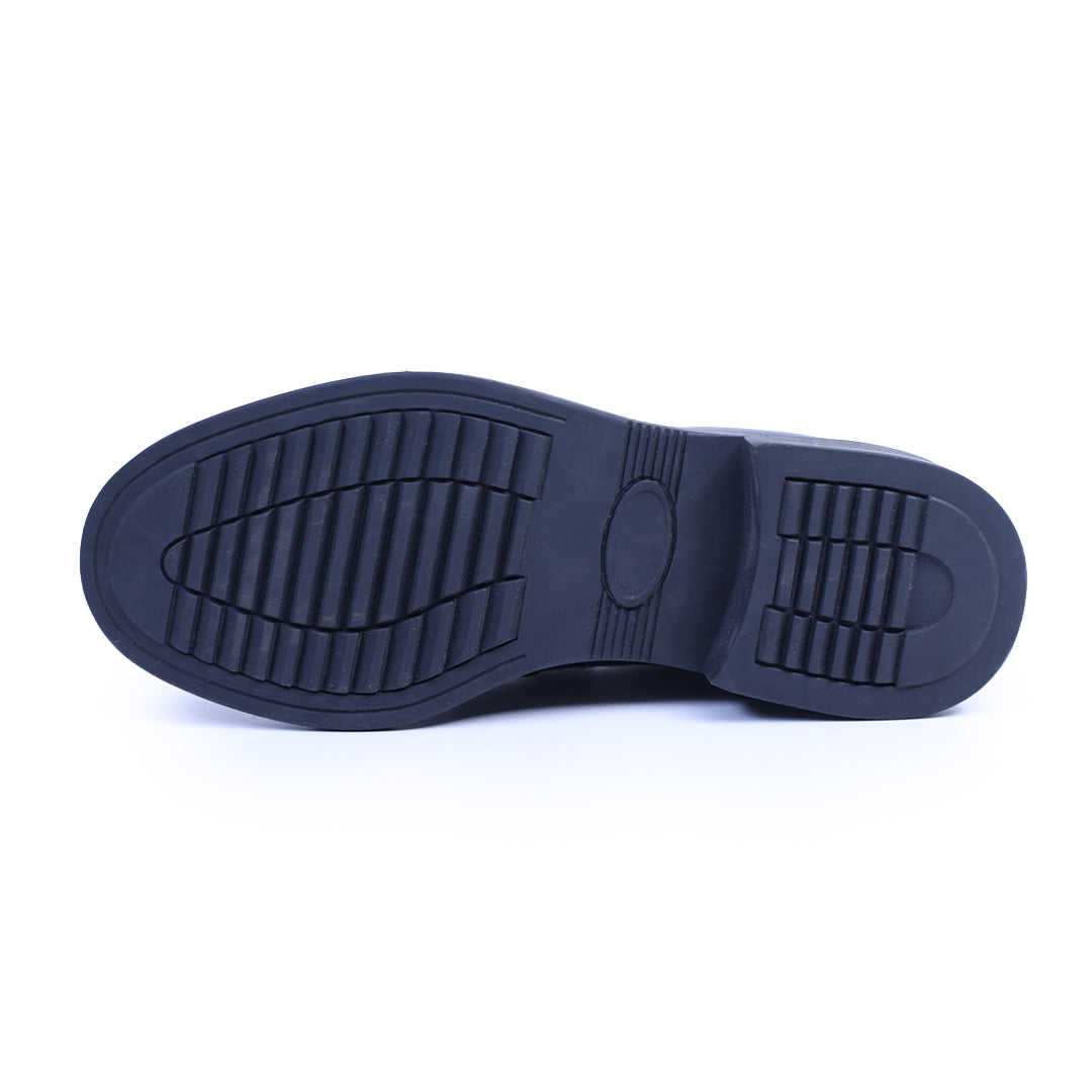 Monkstory Cosmopolitan Noir Penny Loafers  - Black/White