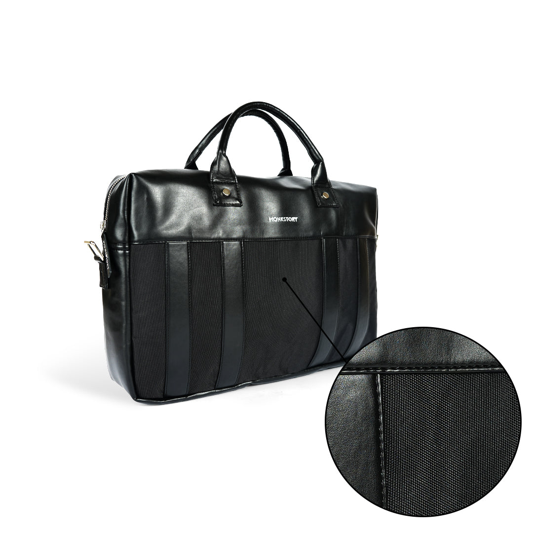 Monkstory Timeless Laptop Bag - Black