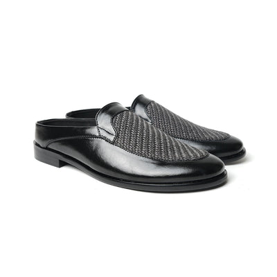 Monkstory Half Mule Shoes - Black/Grey
