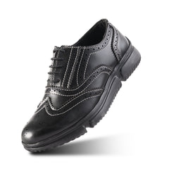 Monkstory Gravity Lift Ultra-Comfort Brogue Sneakers - Black