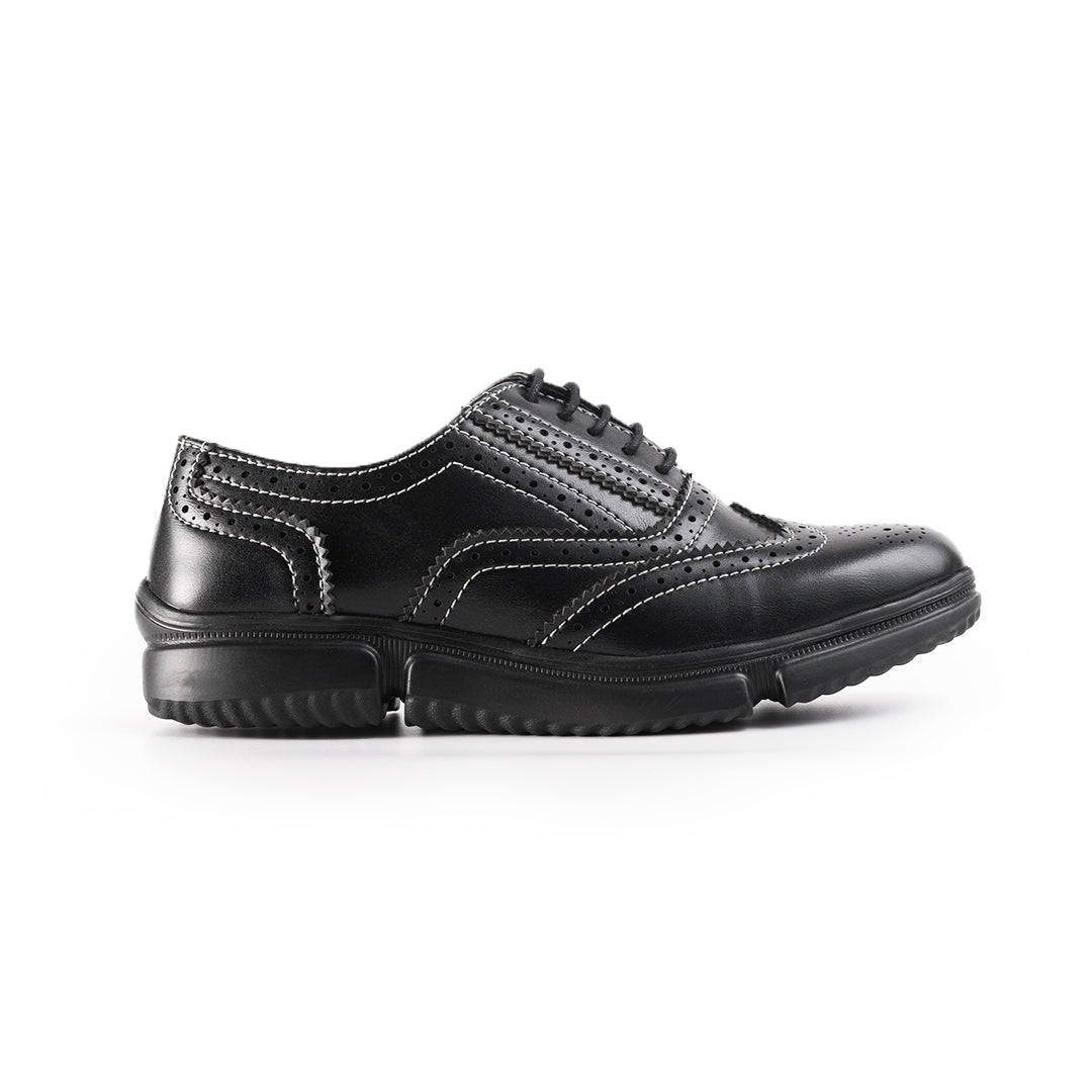 Monkstory Gravity Lift Ultra-Comfort Brogue Sneakers - Black
