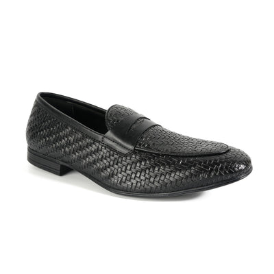 Monkstory Braided Flexi Business Slip-Ons - Black