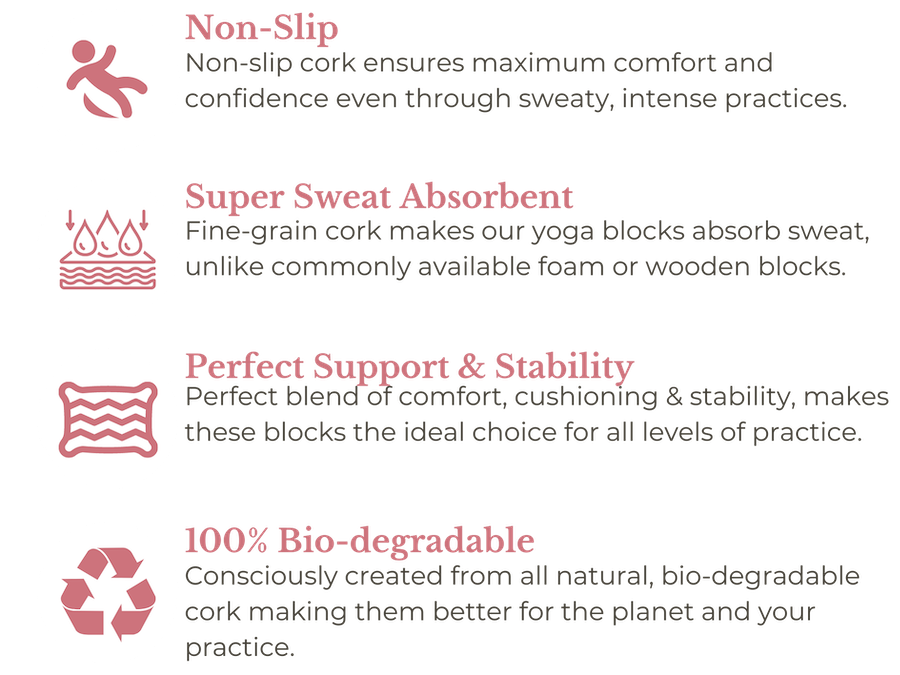 Kosha Yoga Classic Cork Yoga Block/Brick