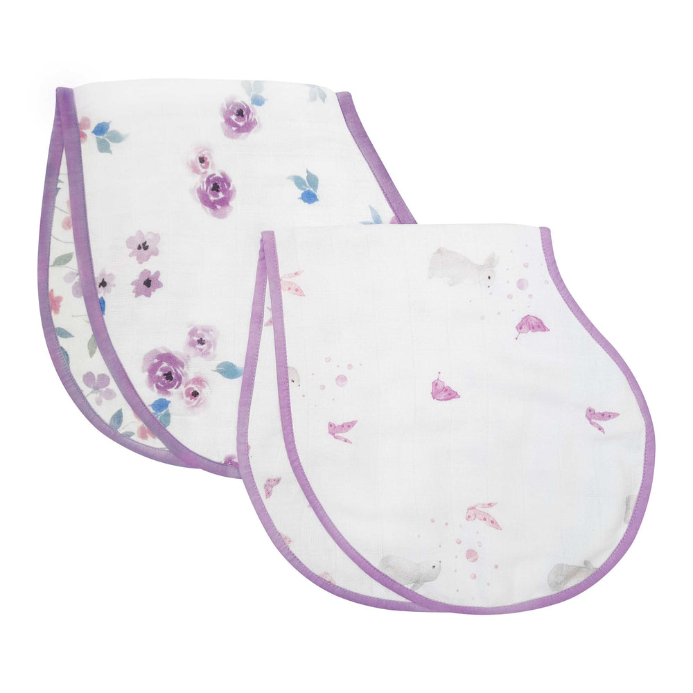 Bamboo Muslin Burp Cloth & Bib (Pack of 2) – Bloom & Bunny