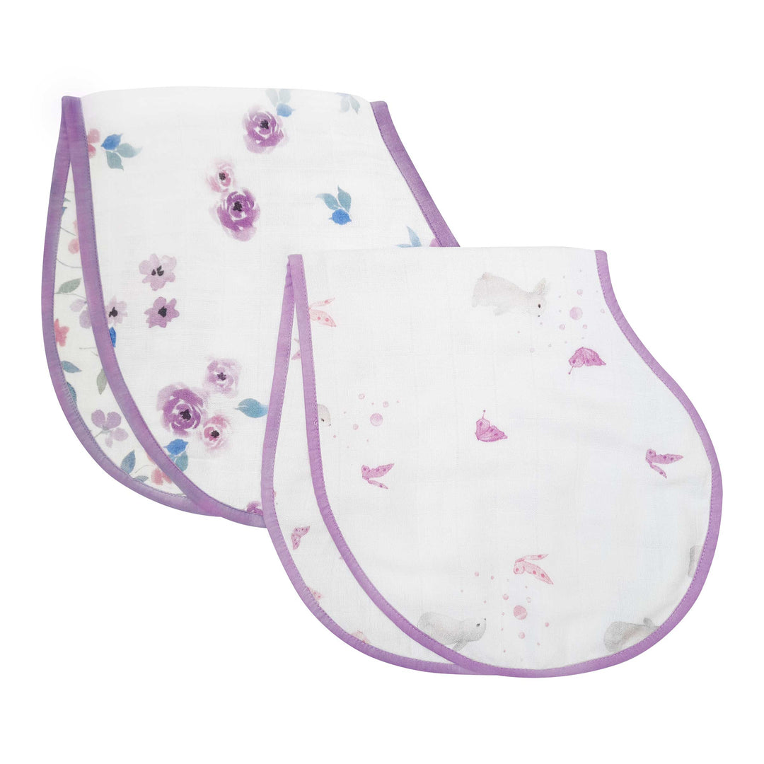 Bamboo Muslin Burp Cloth & Bib (Pack of 2) – Bloom & Bunny