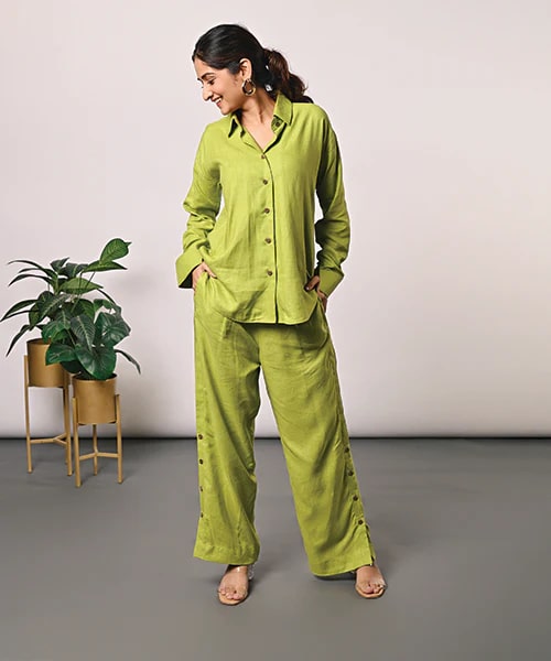 HempZero Bloom Co-ord Set - Green
