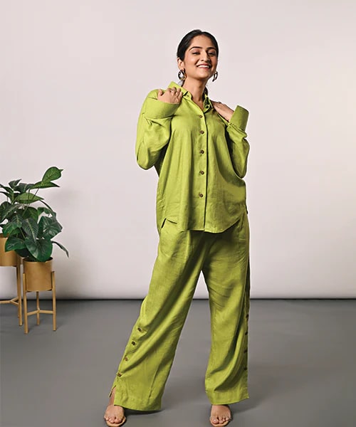 HempZero Bloom Co-ord Set - Green