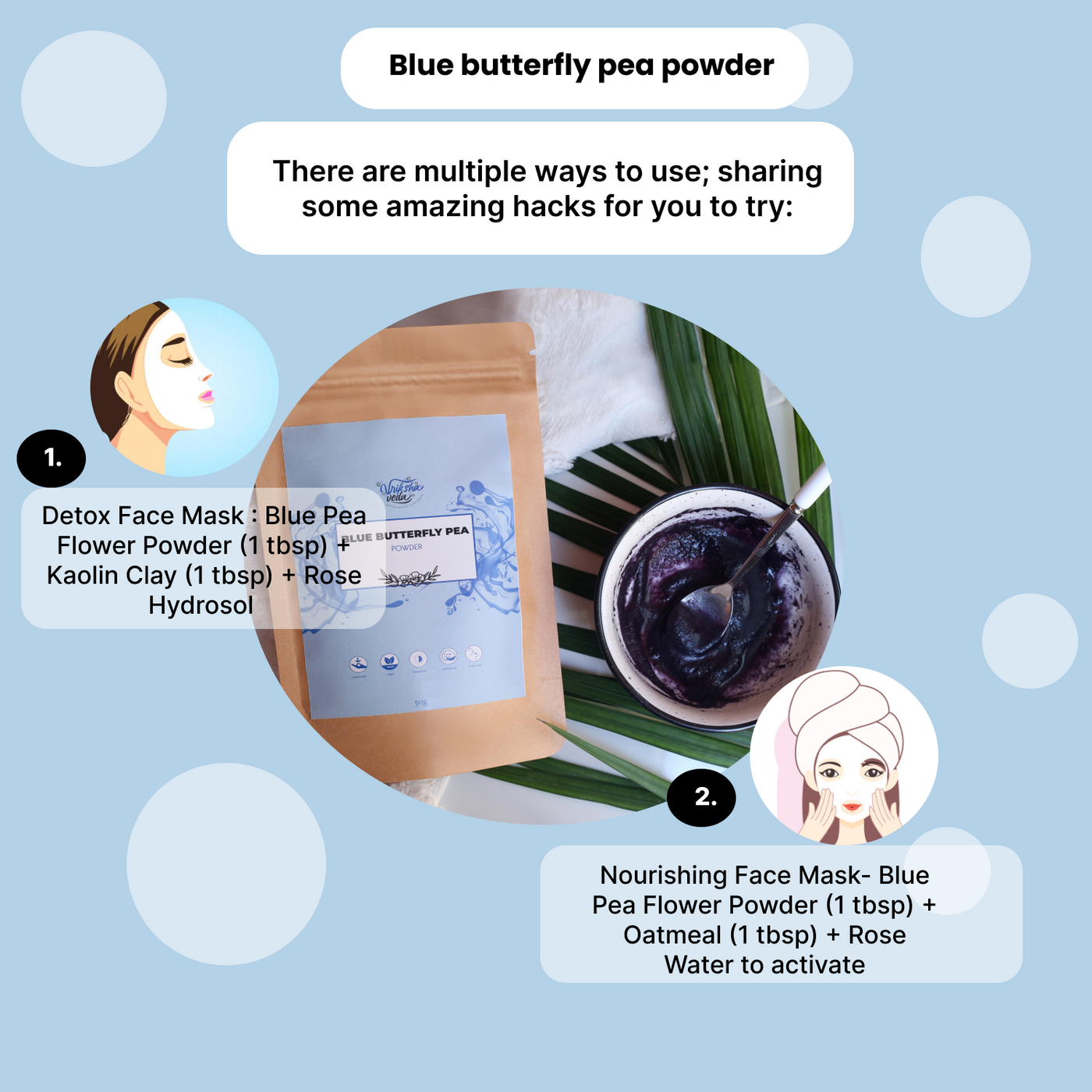 Blue butterfly pea powder 50 gm