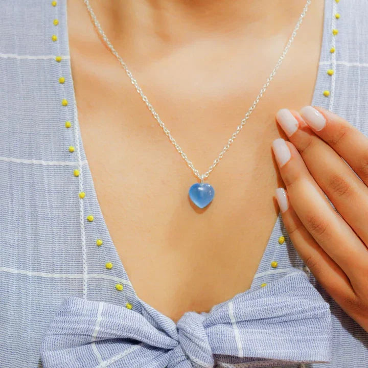 Blue Chalcedony Stone Pendant