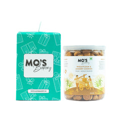 Mo's Bakery Premium Green Gift Box | Wheatflour & Jaggery Cookies