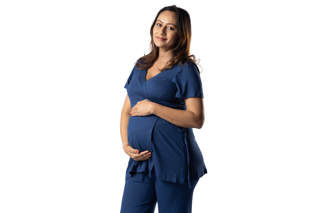BLOCK HOP Maternity Wrap Co-Ord Set