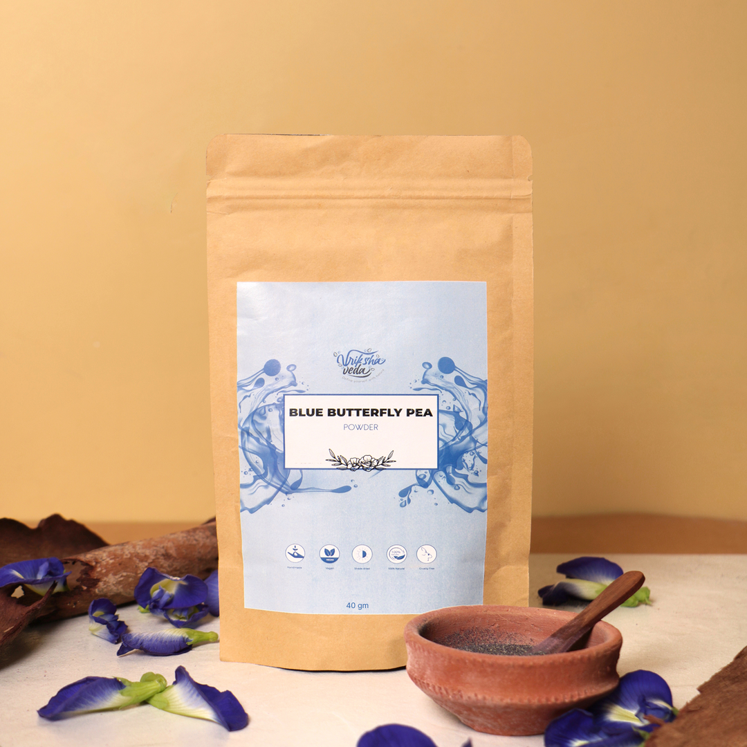 Blue Butterfly Pea Flower Powder for Face Masks| 40g in Glass Jar