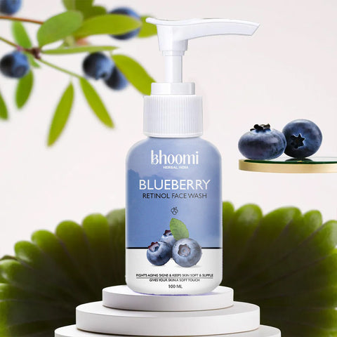 Bhoomi Herbal India BLUEBERRY WITH RETINOL FACE WASH