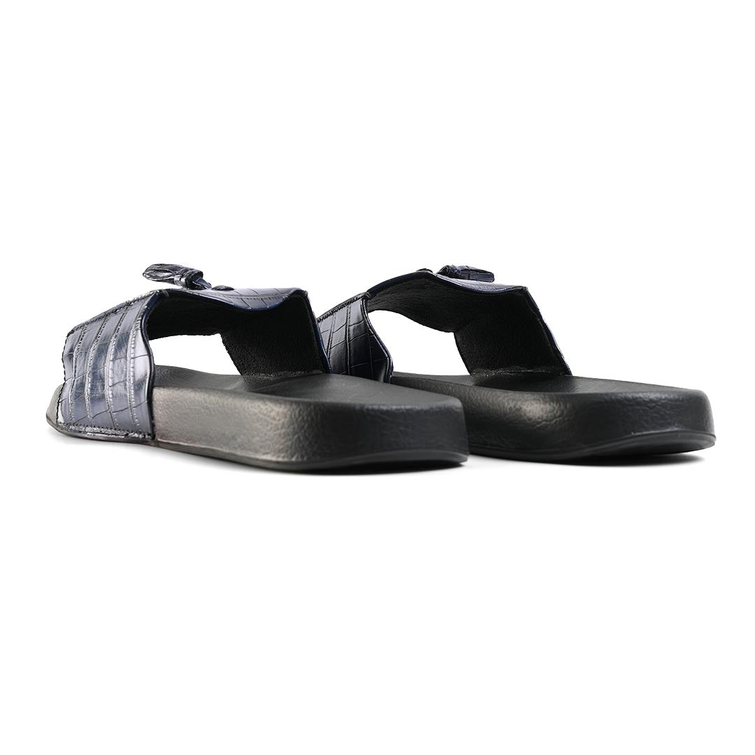 Monkstory Old Money Tassel Sliders - Blue