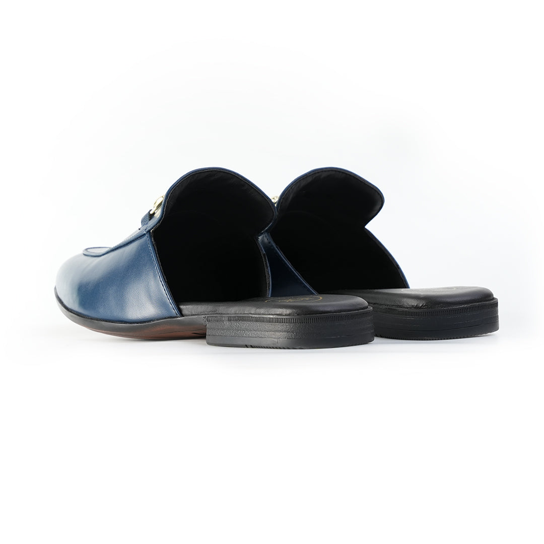 Monkstory Horsebit Classic Mules - Blue