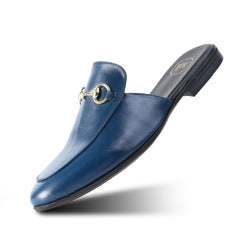 Monkstory Horsebit Classic Mules - Blue