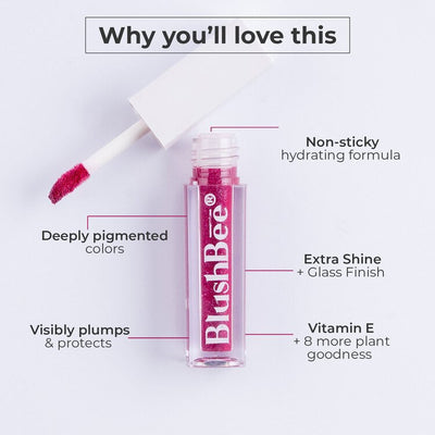 Lip Gloss | Natural Ingredients |Plum Pursuit  | 2.5 ML