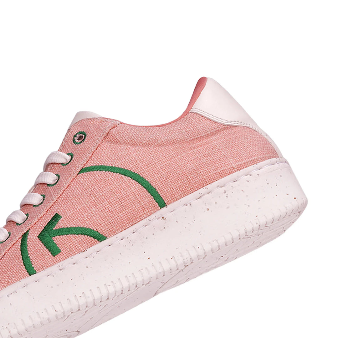 Greensole blushing peach womens sneaker lace up