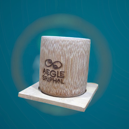 Bamboo Coffee mug with coaster