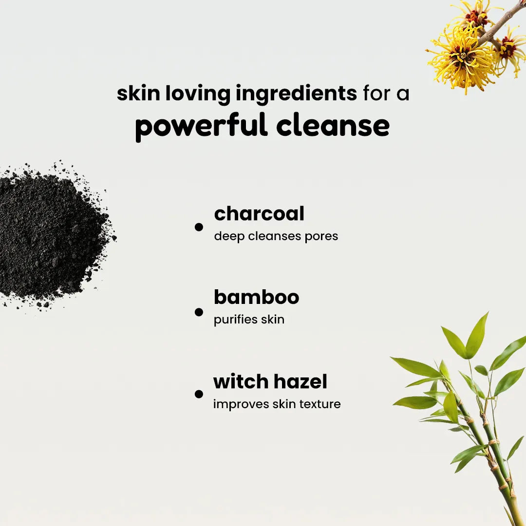 Charcoal Purity Face Wash | Fights Acne, Pimples & Impurities | All Skin Types