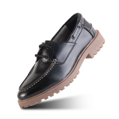Monkstory Cosmopolitan Boat Loafers - Black