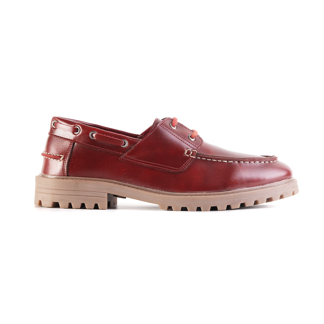 Monkstory Cosmopolitan Boat Loafers  - Burgundy