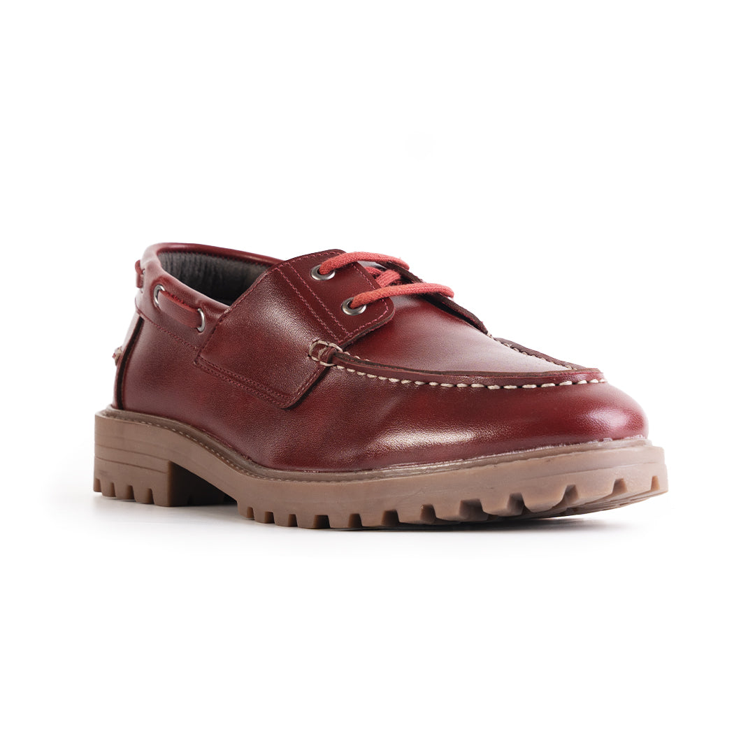 Monkstory Cosmopolitan Boat Loafers  - Burgundy