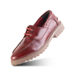 Monkstory Cosmopolitan Boat Loafers  - Burgundy